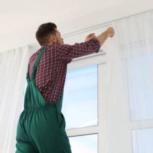 Professional curtain fixing for Dubai homes