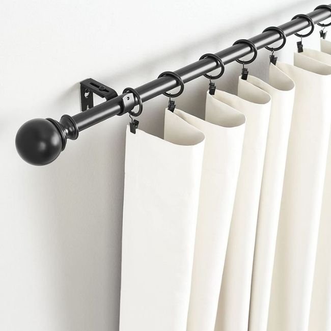 Curtain hook display in Dubai showroom