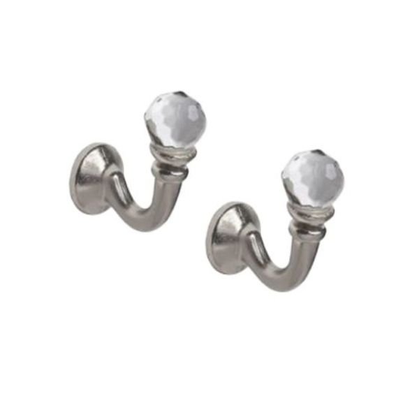 Crystal Satin Silver Hook