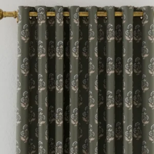 Chamomile Pure Cotton Eyelet Blackout Curtains