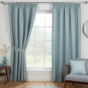 Eclipse Duck Egg Pencil Pleat Blackout Curtain