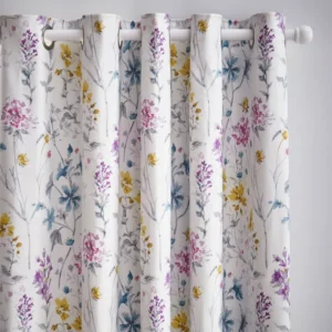 Wild Meadow Pure Cotton Eyelet Blackout Curtains