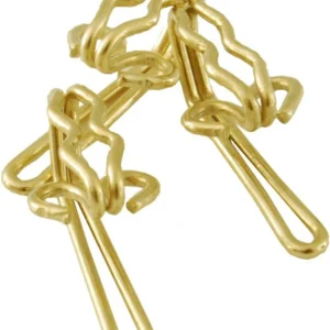 Brass Plated Curtain Hooks