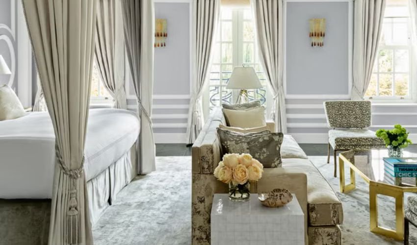Classic Lace Border Curtain Design