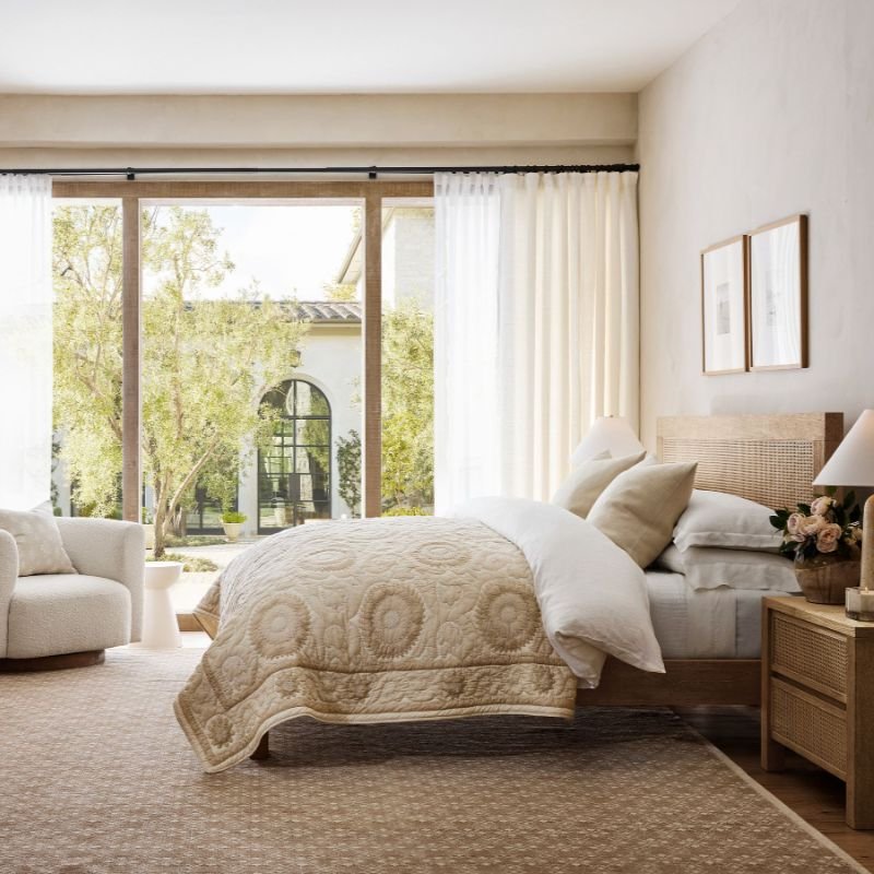 Emery Linen White Curtain