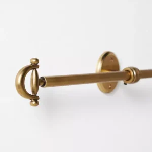Equestrian Brass Curtain Rod