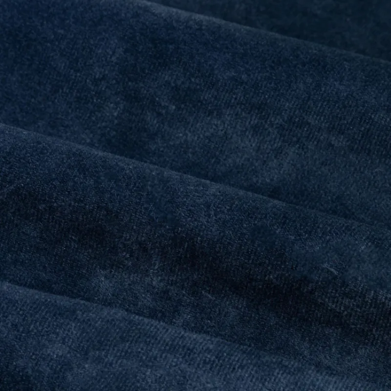 Furn Royal Velvet Eyelet Blue Curtains