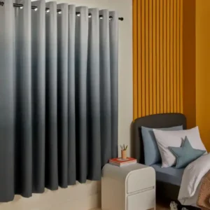 Grey Ombre Eyelet Blackout Curtains