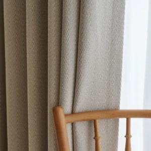 Herringbone Blackout Curtains