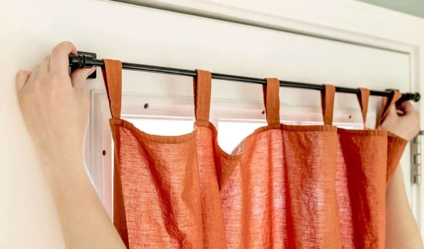 How to Hang a Curtain Rod Without Drilling