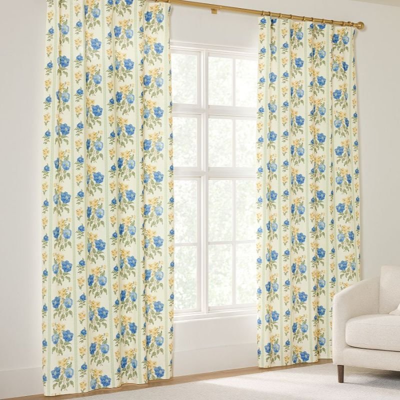 Krysta Floral Blackout Curtain