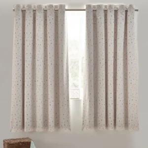 Natural Terrazzo Eyelet Blackout Curtains