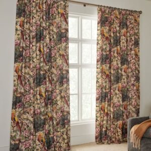 Pheasant Floral Blackout Curtain