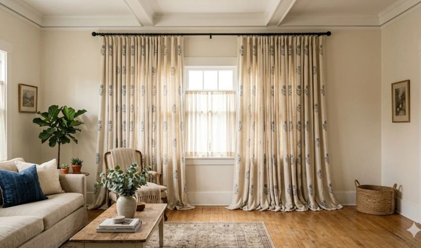 Scalloped Edge Curtain Border
