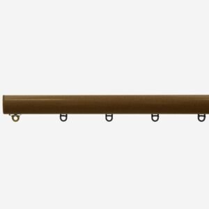 Surge Curved Antique Brass Curtain Track