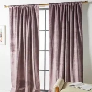 Velvet Slub Blackout Curtain