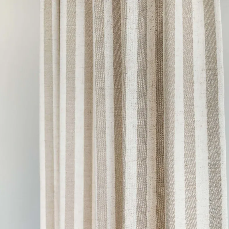 Best Stripe Linen Custom Curtain