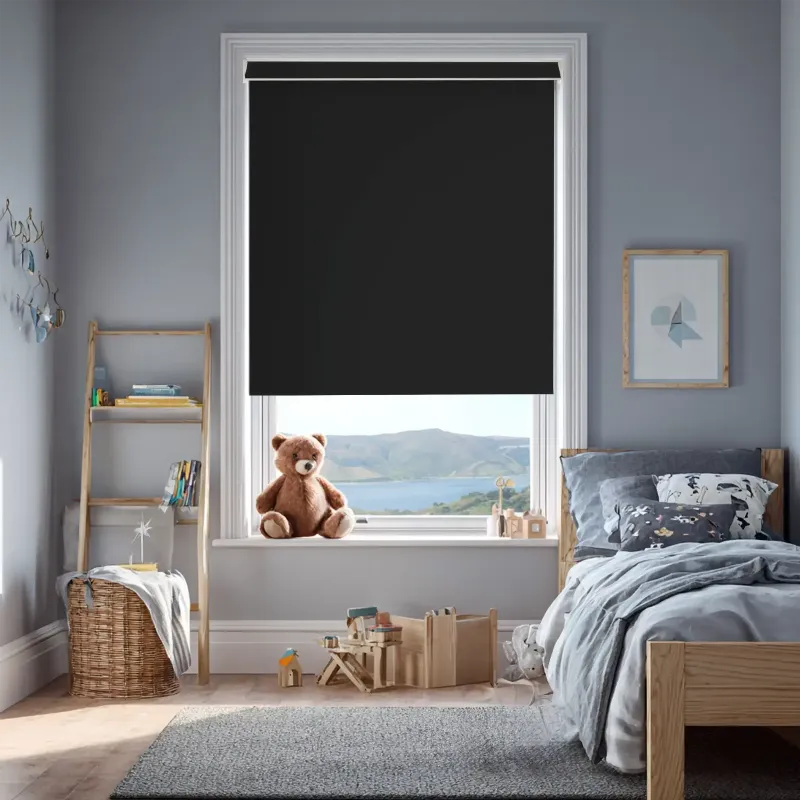 Black Blackout Roller Blind