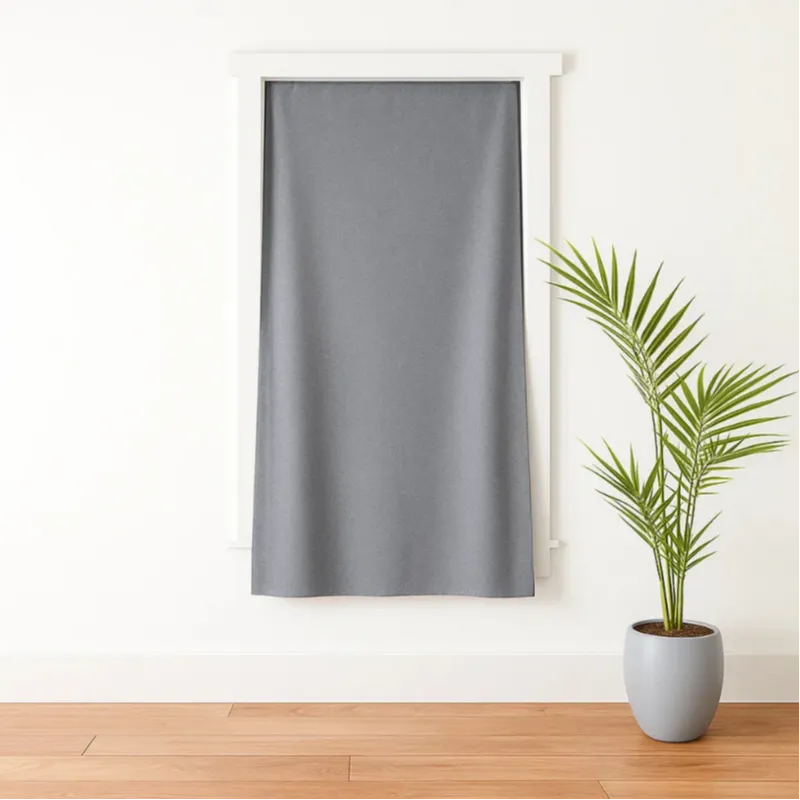 Black Portable Blackout Curtain
