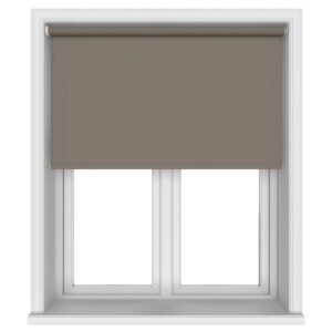 Blackout Rich Truffle Motorised Roller Blind