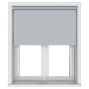 Easton Blackout Silver Ash Motorised Roller Blind