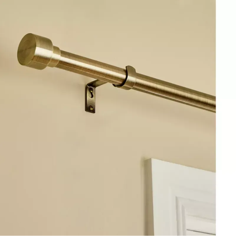 Extendable Antique Brass Curtain Pole