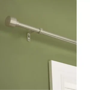 Extendable Matte Nickel Curtain Pole