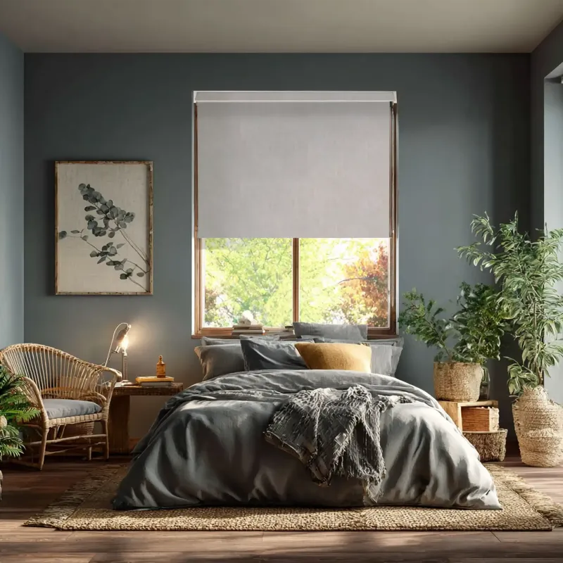 Light Grey Blackout Roller Blind