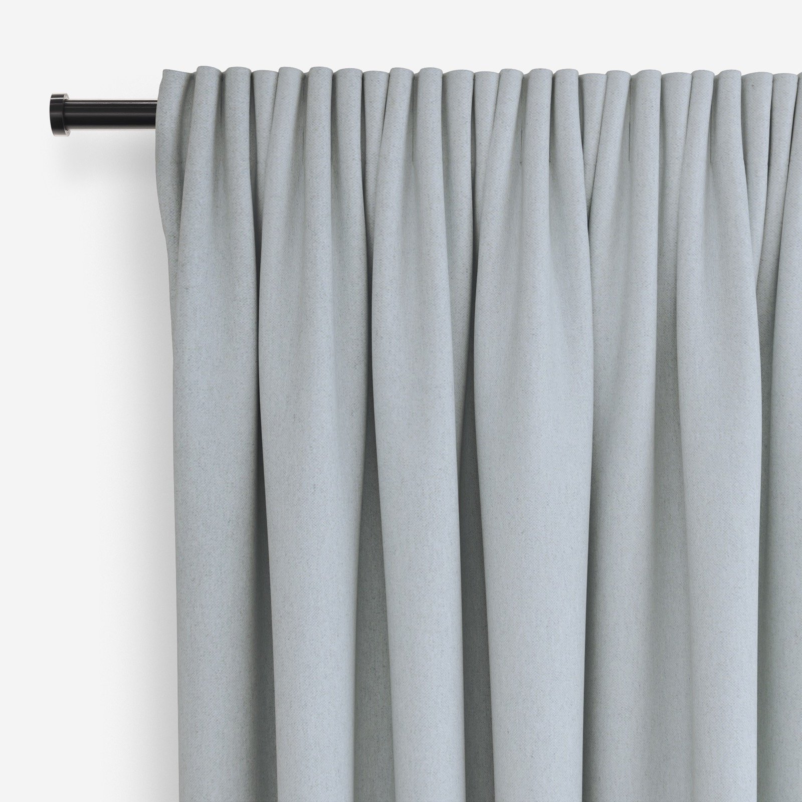 Luxury Nero Dove Grey Curtain