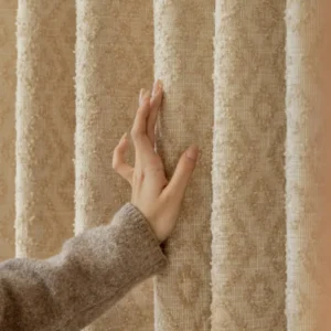 Luxury Textured Geometric Curtains