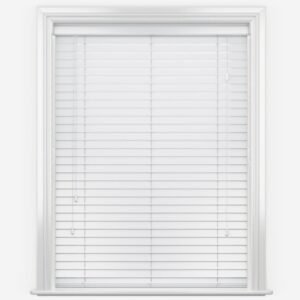 Premier Pure White Wooden Venetian Blind