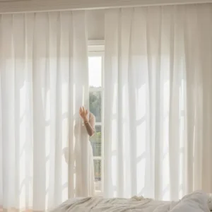 Privacy White Sheer Curtains