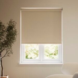 Slumber Cream No Drill Blackout Blinds