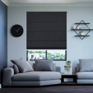 Tribeca Crow Blackout Electric Roman Blinds