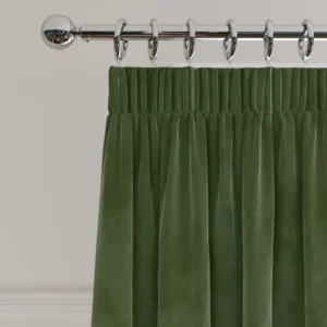 Velvet Pencil Pleat Curtains