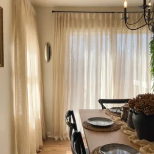 Bensen Linen Semi Sheer Curtain