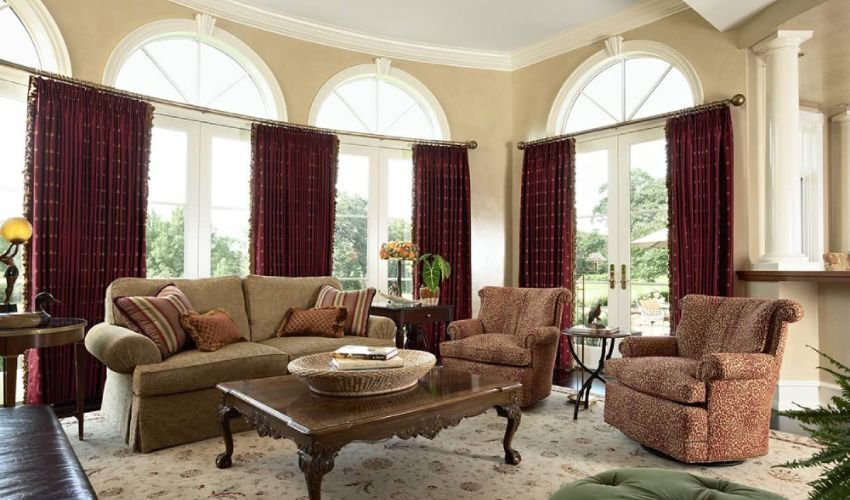 Burgundy Curtains