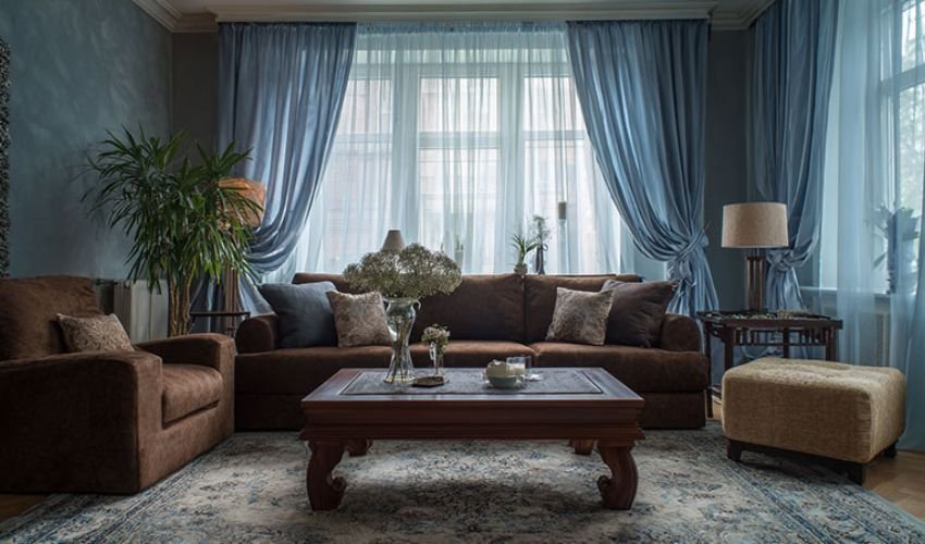 Dusty Blue Curtain