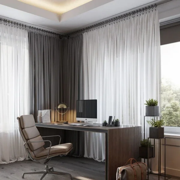 Elegant hotel curtains
