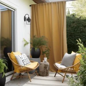 Extra Long Outdoor Curtain
