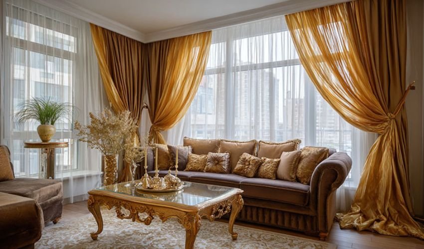 Mustard Yellow Curtain