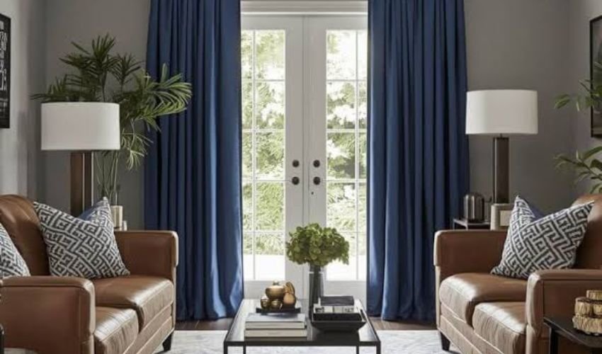 Navy Blue Curtains
