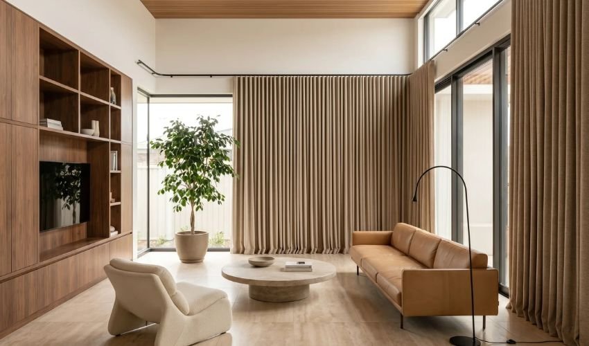 Taupe Curtains