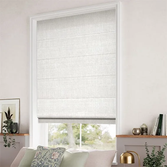 Amara Pearl White Roman Blind