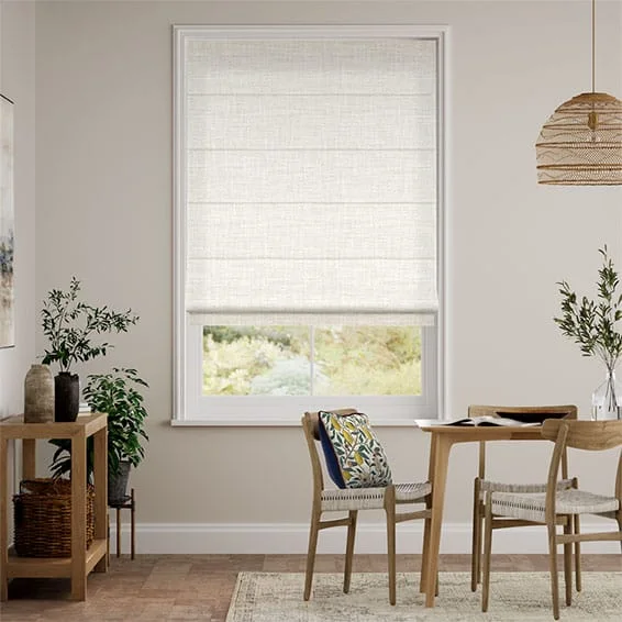 Arlo Wisp White Roman Blind