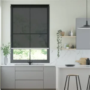 Aurora Charcoal Sunscreen Roller Blind