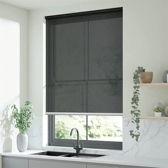 Aurora Charcoal Sunscreen Roller Blind