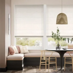Bijou Linen Alabaster Roman Blind