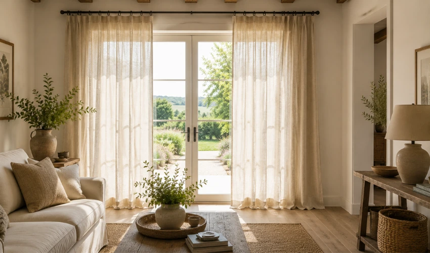 Linen Curtains for a Natural Look 