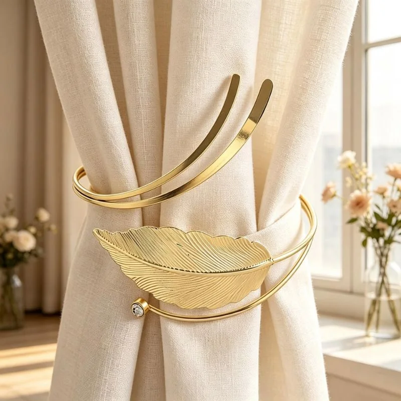 Luxury curtain tie back installation project Dubai
